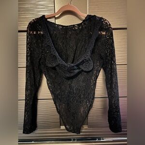 Missguided size 8US lace bodysuit with cat ears hood.